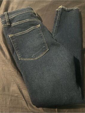 We The Free Dark Blue High-Rise Skinny Jeans